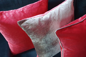 Rust Velvet Cushions