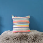 Load image into Gallery viewer, Denim Sherbet Stripe Large Square Cushion
