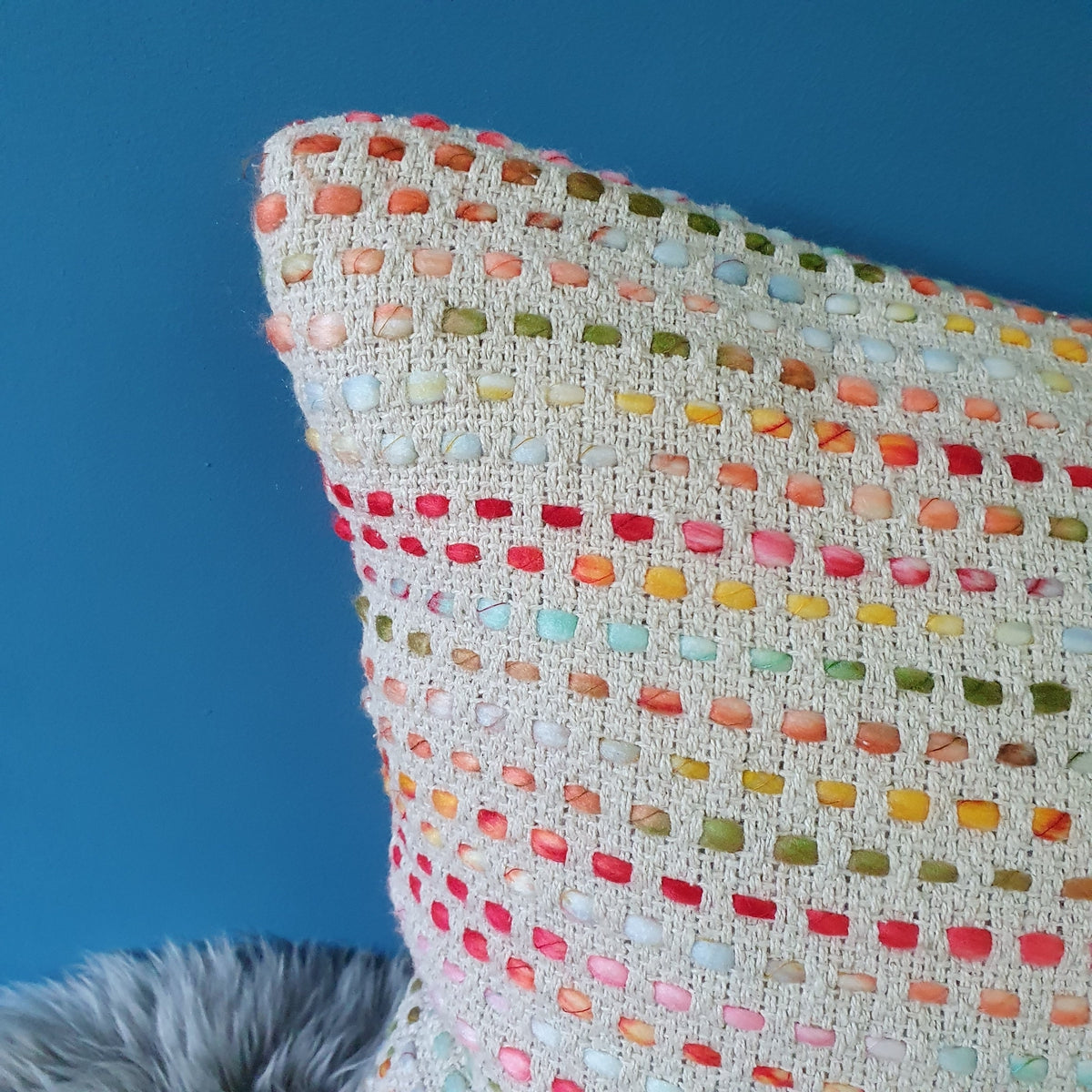 Angels Delight Slubby Cushion