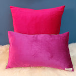 Load image into Gallery viewer, Cerise Pink Large Square Plush Velvet Cushion
