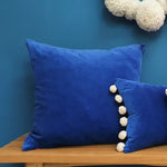 Load image into Gallery viewer, Tanzanite -Blue Velvet Large Square Cushion
