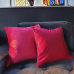 Load image into Gallery viewer, Cerise Pink Large Square Plush Velvet Cushion
