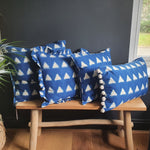 Load image into Gallery viewer, Constance Oversized Square Ikat Cushion with Piping
