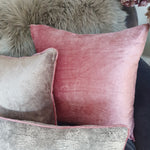 Load image into Gallery viewer, Peony Plush Velvet Large Square Cushion
