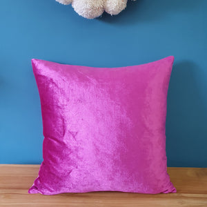 Magenta Large Plush Velvet Cushion