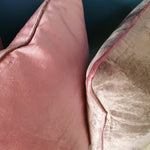 Load image into Gallery viewer, Peony Velvet Plush Scatter Cushion with Pebble Velvet piping
