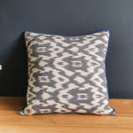 Load image into Gallery viewer, Staffa Square Cushion with Electric Blue piping
