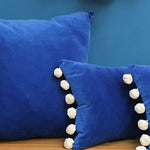 Load image into Gallery viewer, Tanzanite -Blue Velvet Large Square Cushion
